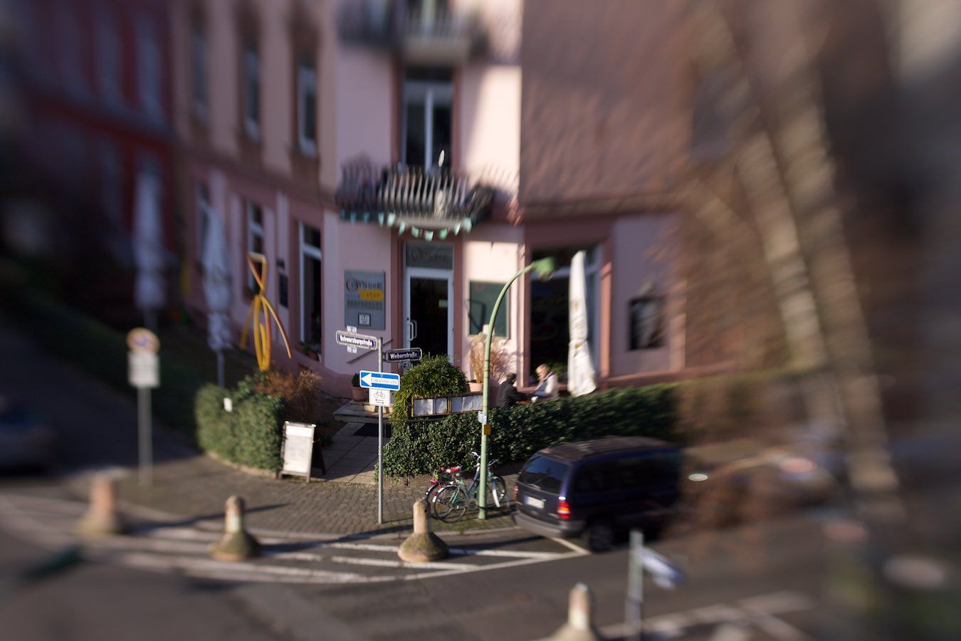 Unser Lieblingslokal von unserem Schlafzimmerfenster aus