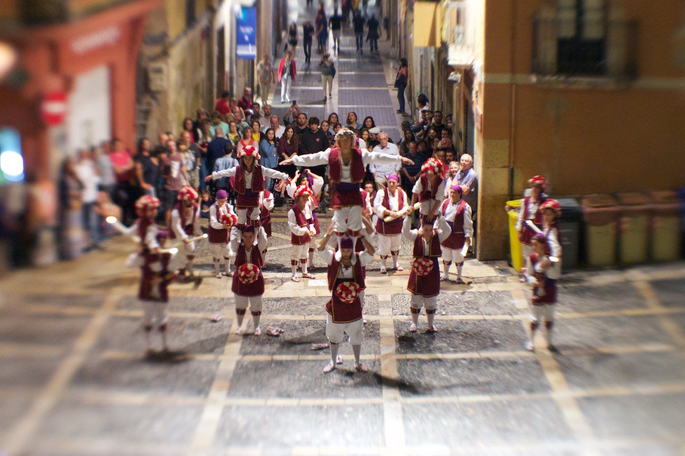Moixiganga auf dem Plaça de les Cols in Tarragona am 22.09.2016