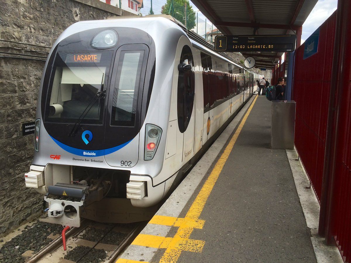 Endhaltestelle des EuskoTren in Hendaye / Hendaia