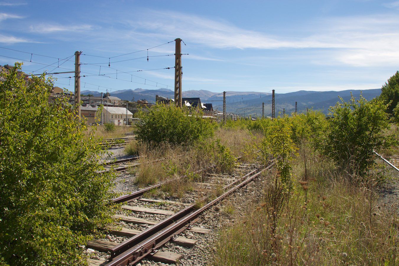 Dreischienengleis in Puigcerdà