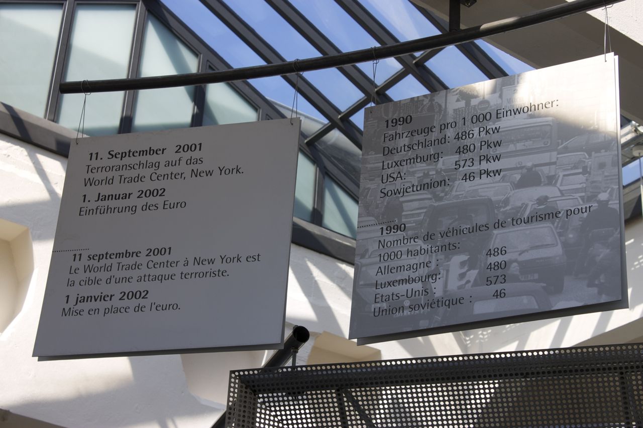 Infotafel im Fahrzeugmuseum Diekirch