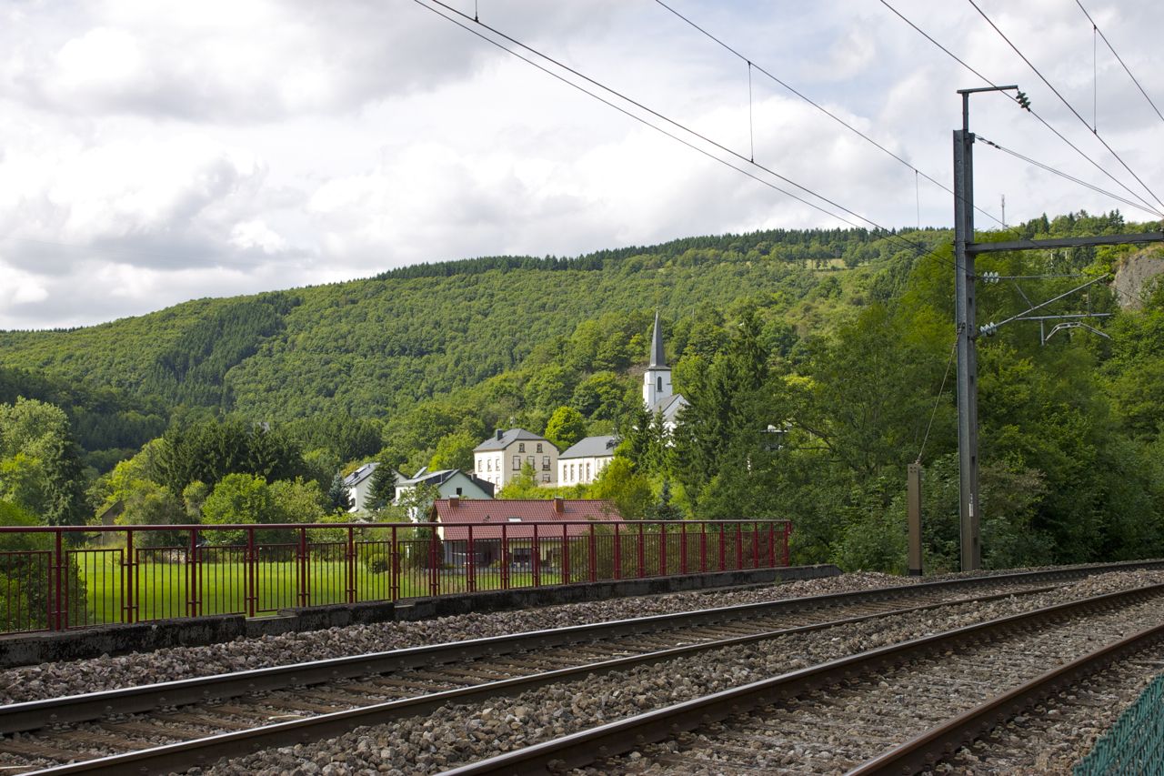 Kautenbach vom Bahnhof aus gesehen
