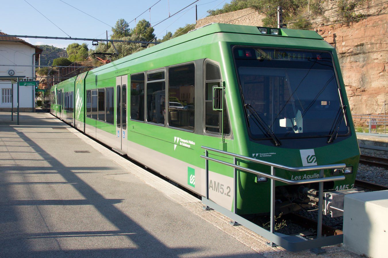Stadler GTW der FGC in Monistrol de Montserrat