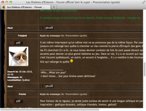 Screenshot: Foreneintrag mit Grumpy Cat-Avatar