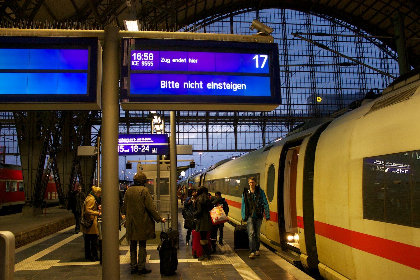 Ankunft in Frankfurt